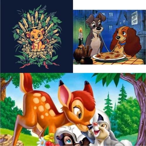 Disney Animals 5D Diamond Painting Cross Stitch Kit Diamond Embroidery Mosaic Home Decoration Full Square Round Diamond