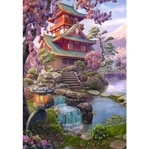 5D DIY Diamond Painting Landscape Map Mosaic Square Round Diamond Painting Embroidery Cross Stitch Kit Home Decoration WG2401