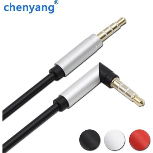 AUX Cable 3.5mm to 3.5mm Right Angle 90 Degree Plug Stereo Audio Cable 1m/3 ft for Mobile Phone and Cellphone 1.2M
