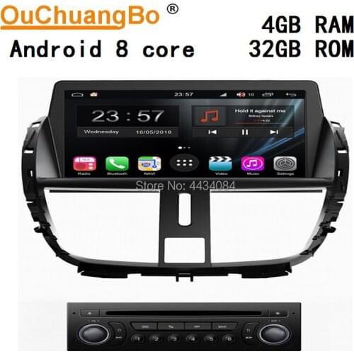 Ouchuangbo car audio stereo gps for Peugeot 207 support 8 core usb swc mirror link Wifi S300 platform android 9.0 OS free map