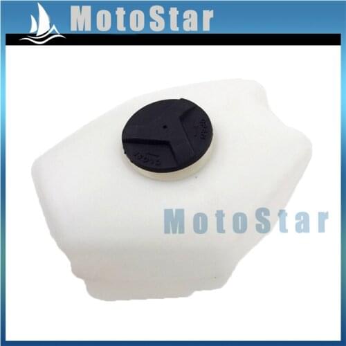 White Plastic Fuel Gas Petrol For 2 Stroke 47cc 49cc Chinese Mini Moto Pocket Bike Minimoto Kids