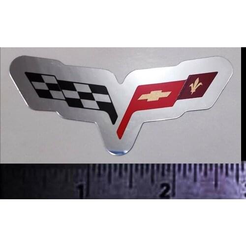 For x2 CORVETTE - Original Vintage 70s 80s Racing Decal/Sticker Chevy GM Stingray 327