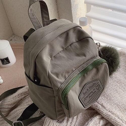 DORANMI Letter Printed Oxford Small Backpacks 2020 Fashion Autumn Womens Backpack Female Rucksacks Solid Schoolbag Mochila G966