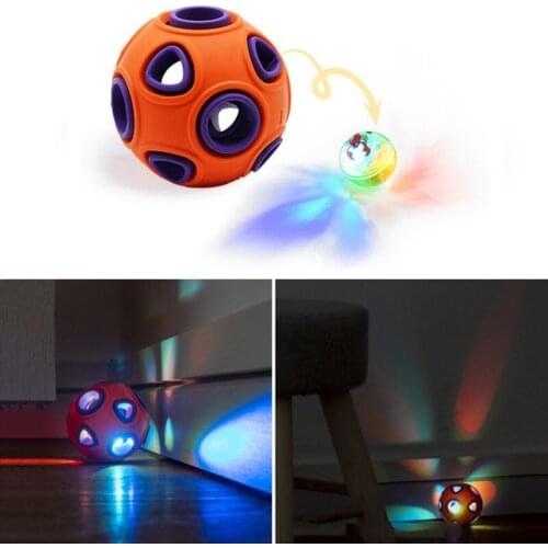 Pet Toy Luminous Ball Durable Rubber Bite Resistant Pet Toys Anti-Stress Fluorescence Dogs Puppy Interactive Products Supplies