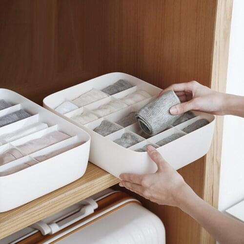 Storage box large capacity 10 or 15 grid environment-friendly material workmanship exquisite underwear socks fashion simple
