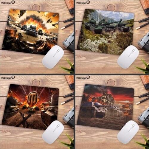 Mairuige High Quality World Of Tank Logo DIY Design Game Non-slip mousepad Size for 18x22cm 20x25cm 25x29cm Gaming Mousepads