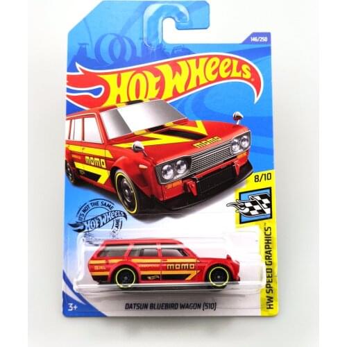 2020-146 Hot Wheels 1:64 Car DATSUN BLUEBIRD WAGON(510) Metal Diecast Model Car Kids Toys Gift