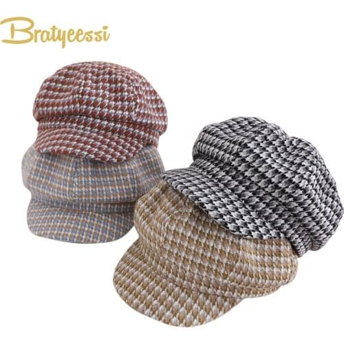 New Wool Beret Kids Hat for Children Cap Fashion Autumn Winter Hats for Kids Caps Baby Girl Hat Child Accessories 2-7Y
