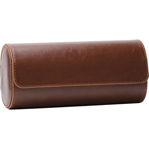 Watch Box Organizer for Mens Watch Case Travel Roll Portable 3 Watch Display