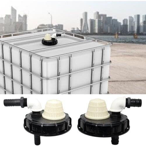 163mm Plastic IBC Tank Cap Cover Lid Bung Adapter With Water Injection Connector Plug Ball Valve Leakproof And Dustproof Pipe #A