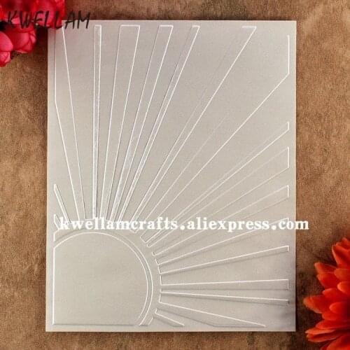 Sunshine Plastic Embossing Folder For Scrapbook DIY Album Card Tool Plastic Template 12.1x15.2cm KW8041405