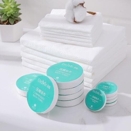 Portable Compressed Towel Disposable Face Towel Soft Non-woven Fabric Skin Care Travel Hotel Large Bath Facial Tissue Towels
