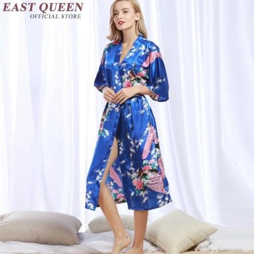 Silk wedding robes long women silk robes for bridesmaids female satin bridesmaid robes summer style KK791 S