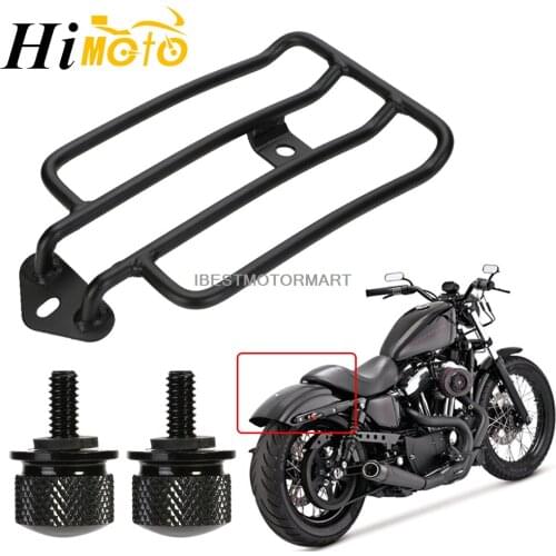 Motorcycle Solo Seat Luggage Rack Support + 2 Bolts For Harley Sportster XL883 XL1200 XL 883 1200 2004-2016 2015 2014 2013 2012