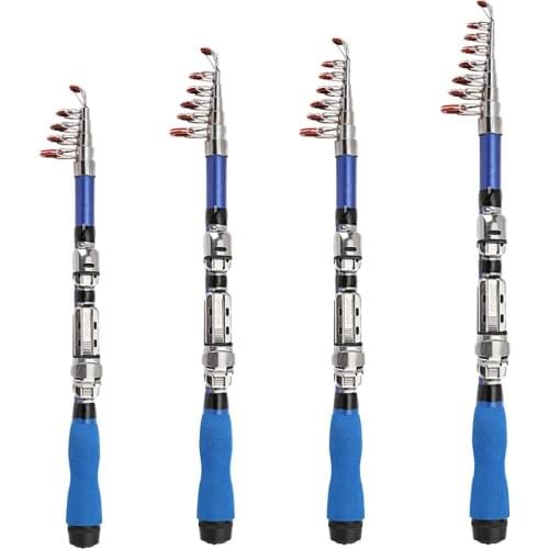 Fishing Rod Super Hard Mini Fishing Rod 1m-1.7m FRP Ice Fishing Rod Rivers And Lakes Fishing Equipment Travel Fishing Pole