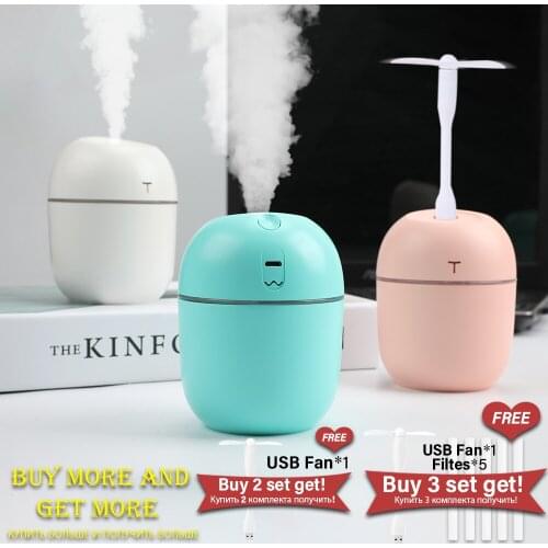 Mini Air Humidifier Aroma Essential Oil Diffuser Portable Ultrasonic 200ml for Home Car USB with LED Night Lamp Mist Maker