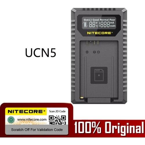 Nitecore UCN5 Camera Charger intelligent dual-slot usb fast charging LP-E17 outdoor portable mobile charger