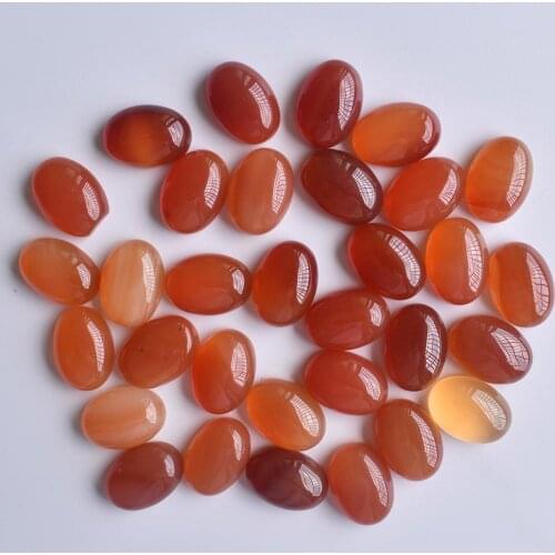2020 Fashion top quality natural red onyx Oval CAB CABOCHON stone 10x14mm beads for jewelry making wholesale 50pcs/lot free