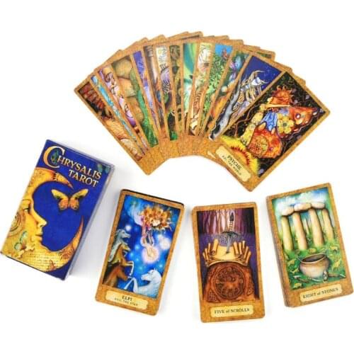 78 Cards Deck Chrysalis Tarot Full English Oracle Family Party Board Games Playing Card Toy