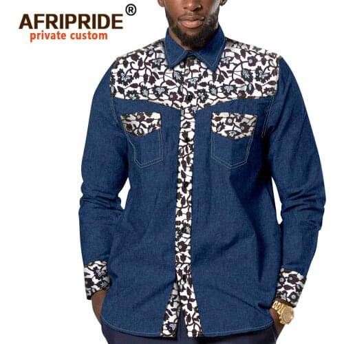 Мужские джинсовые рубашки AFRIPRIDE China At AliExpress
