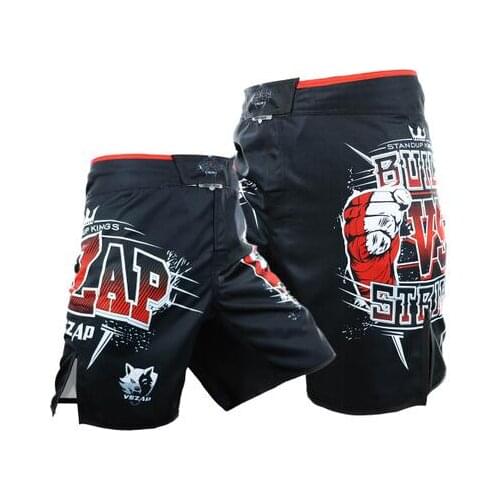 Vszap BUILT VS STRIKE Fight boxer shorts MMA sports fitness running Thai boxing man