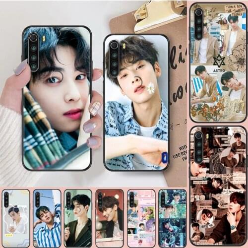 Cha Eun woo TV True Beauty Kpop Phone case For Xiaomi Redmi Note 7 7A 8 8T 9 9A 9S 10 K30 Pro Ultra black 3D back art cell cover