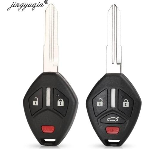 Jingyuqin 10x Fob Case For Mitsubishi Lancer Outlander Endeavor Galant MIT11R Blade Remote Key Shell 2+1/3+1 Button Car Style
