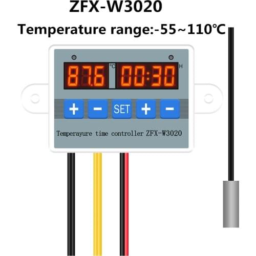 Digital Intelligent Temperature Time Controller ZFX-W3020 Microcomputer Switch Dual -55~110 ℃ Timer Switch Module 30% off