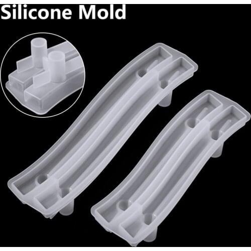 DIY Fruit Tray Plate Handle Swing Bending Resin Epoxy Making Moulds Craft Tools Parts