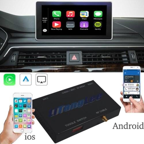 Car Camera Carplay Decoder Adapter Mirror Link Display Android Auto Play 360 BirdView For Audi A5 S5 8W6 MIB 2 MMI 3G