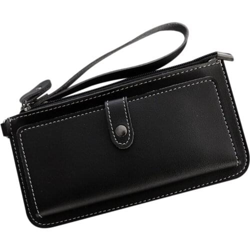 Womens Long Multi-Function Wallet Multi Card Slot Card Holder Buckle Zipper Student Purse Clutch New