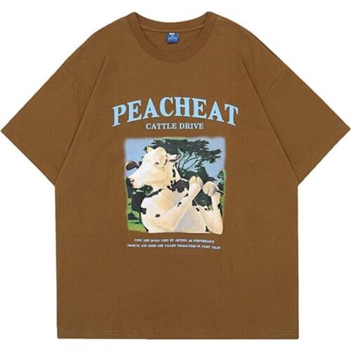 Mens Hip Hop Printed T-shirts Oversize Streetwear Short Sleeve T-Shirt Men Women Harajuku Punk Rock Style Trend Tshirt Camiseta