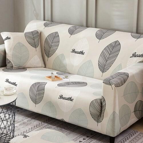 Living room home European style sofa cover polyester fiber modern elastic corner sofa cover seat cover 1/2/3/4 seat