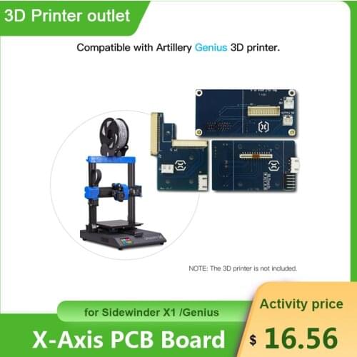 Artillery X/Z/E PCB Board Kit Replacement Adapter Board with Cable Compatible with Sidewinder X1/Genius 3D Printer