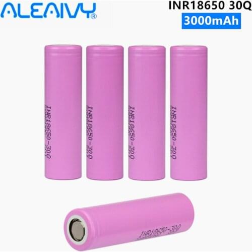 ALEAIVY 100% Original 30Q 18650 Battery 3000mah Hight Power Discharge li-ion Rechargeable Batteries 30A larger current INR18650