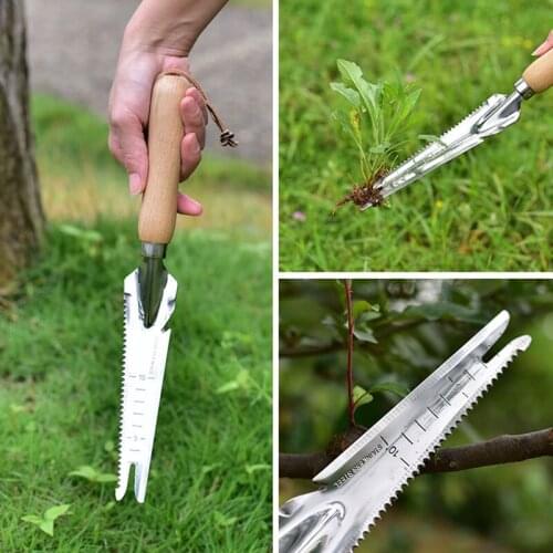 Stainless steel weeding shovel garden weeding potted planting gardening manual is very suitable for removing deep-rooted weeds