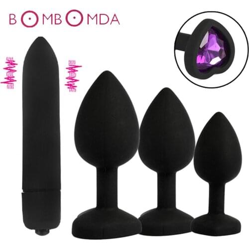 Mini Bullet Vibrator For Women Clitoris Stimulator G Spot Prostate Massager Dildo Anal Blug Vibrator Anal Sex Toys for Woman Men