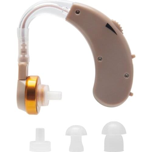 Mini Hearing Aids Rechargeable Ear Back Type Hearing Device Volumes Control Sound Amplifier Two Modes Adjustable