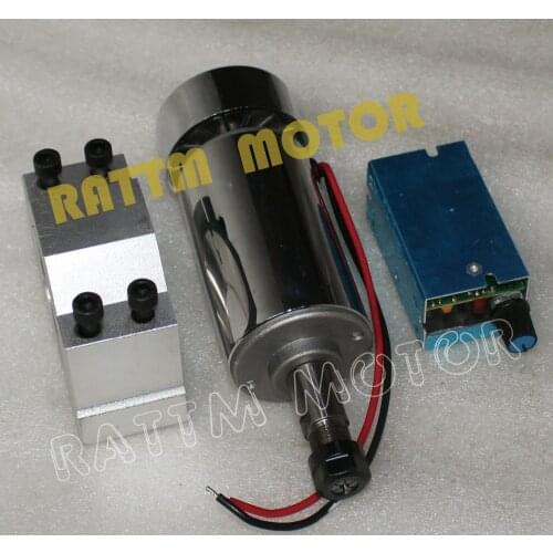 Powerful 300W DC Air Spindle Motor with Braket and Speed Regulator 2000-12000 r/min