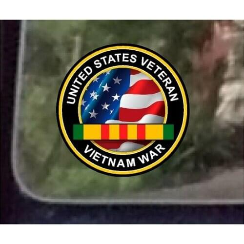 Hot Sell ProSticker United States Veteran Vietnam War Decal Sticker Reflective PVC Vinyl Decals