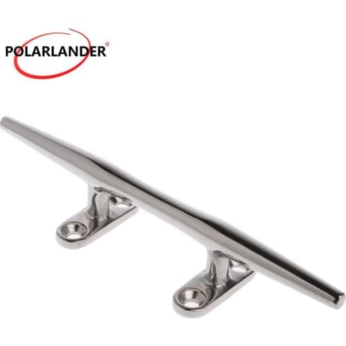 Sailing Stainless Steel Deck Rope Cleat Bollard Yacht Marine Hardware Marine Base Boat Lock bolt 8"