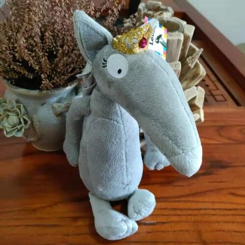 Original Les aventures De Loup Editions Philippe Auzou Peluche Mother Wolf Cosplay Crown Plush Doll 25cm Rare Gift