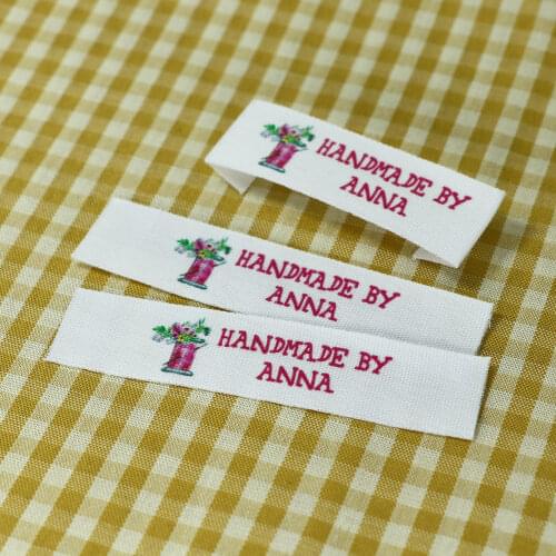 Custom Sewing label,Custom Clothing Labels - Brand Tags, Logo or Text, Handmade, Custom Design (FR016)
