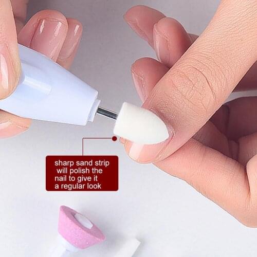 Portable Electric Nail Polishing Machine Manicure Tool with 5 Grinding Drill Bit nail supplies for professionals