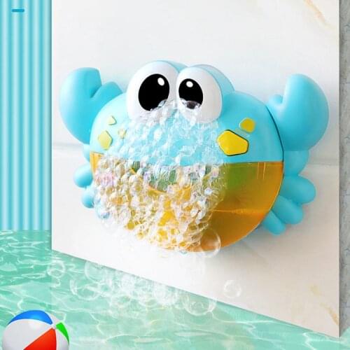 Outdoor Crabs Bubble Machine Baby Bath Toy Bubble Maker Swimming Bathtub Soap Machine Toys for Children with Music Water Toy