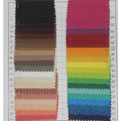 PVC leather bags handbags material fashion woven pattern faux leather material wholesale