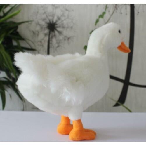 Lifelike toy about 28x27cm white duck plush toy soft doll baby toy Christmas gift h0527