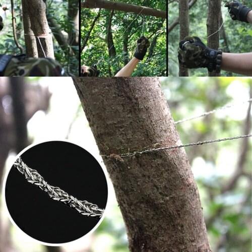 Outdoor Emergency Survival Stainless Steel hand Wire Saw Ring Scroll Travel Camping Hiking Hunting Climbing Survival Gear Tool