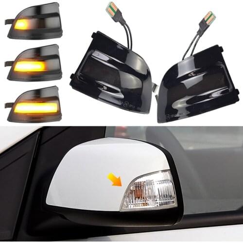 2pcs Flowing Turn Signal Light LED Side Wing Rearview Mirror Dynamic Indicator Blinker For Ford Focus 2 MK2 2004-2008 C-MAX
