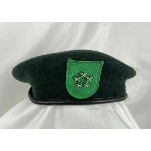 Tomwang2012. Us Army 9th Special Forces Group Green Beret Officer 5 Star General Rank Hat